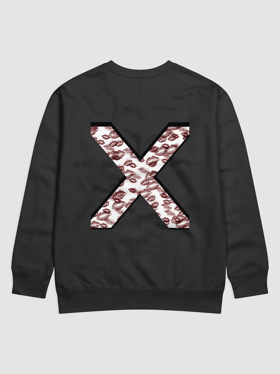 White X Burgundy Lipstick Kisses Crewneck product image (16)