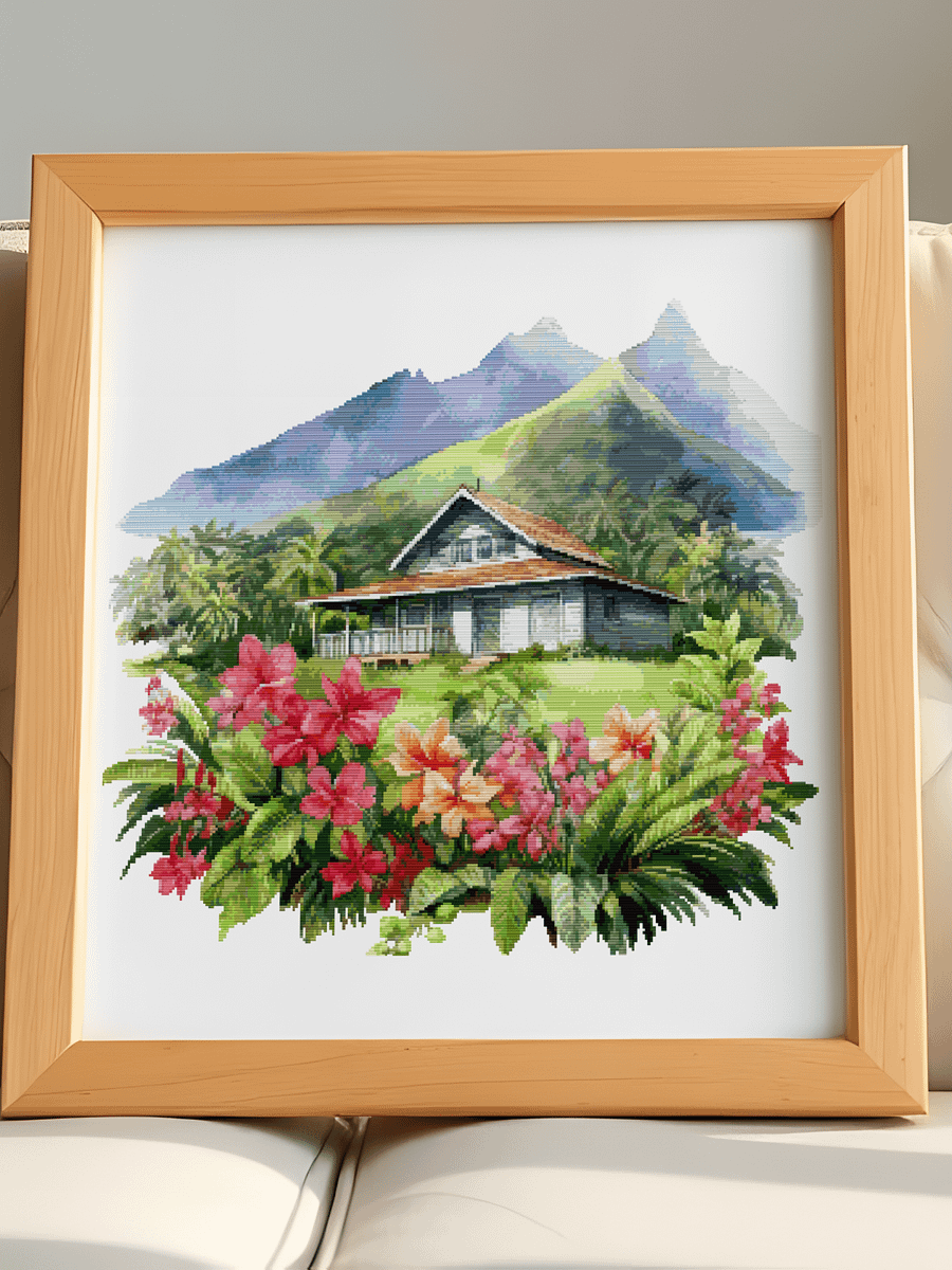 Tropical Retreat Cross Stitch Pattern product image (3)