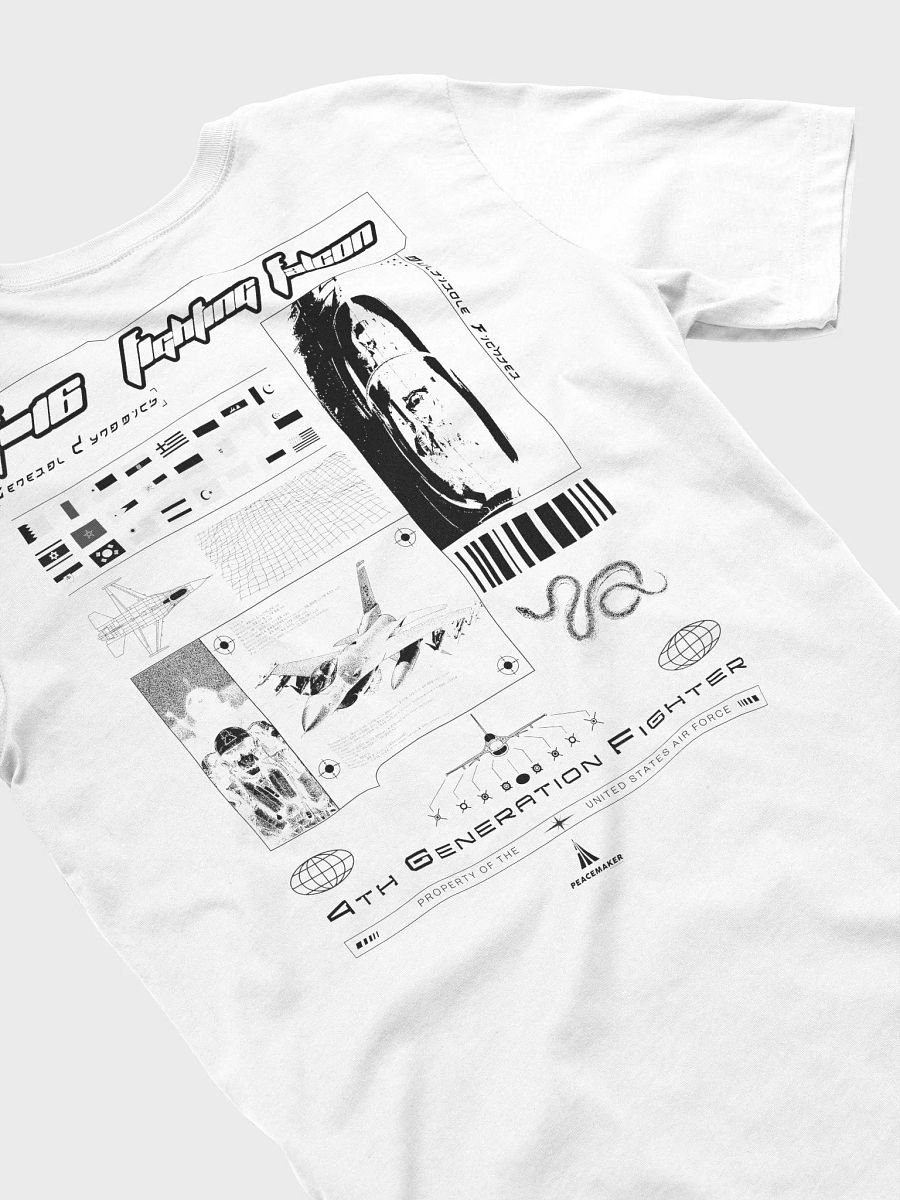 F-16 t-shirt (white) product image (4)