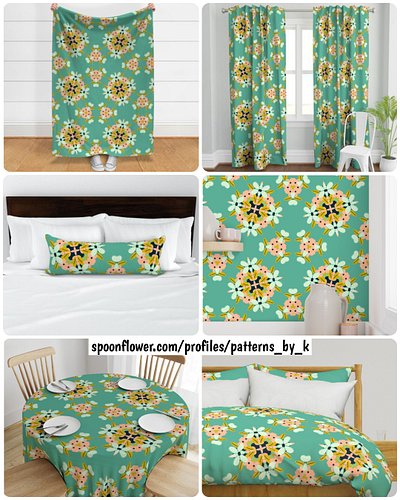 Fun Pastel Floral Pattern Big Collection!
Pattern available as fabric, premium wallpaper and home decor!
Link below & in bio:...