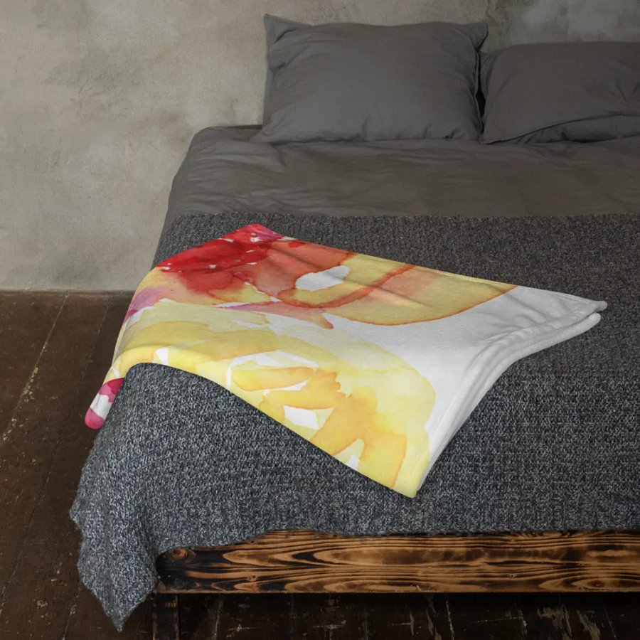 Blossom Burst Throw Blanket product image (23)