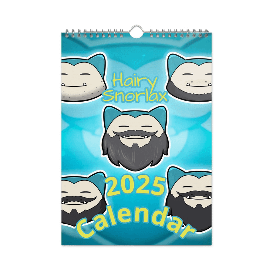 Hairy Snorlax Wall Calendar (2025) product image (3)