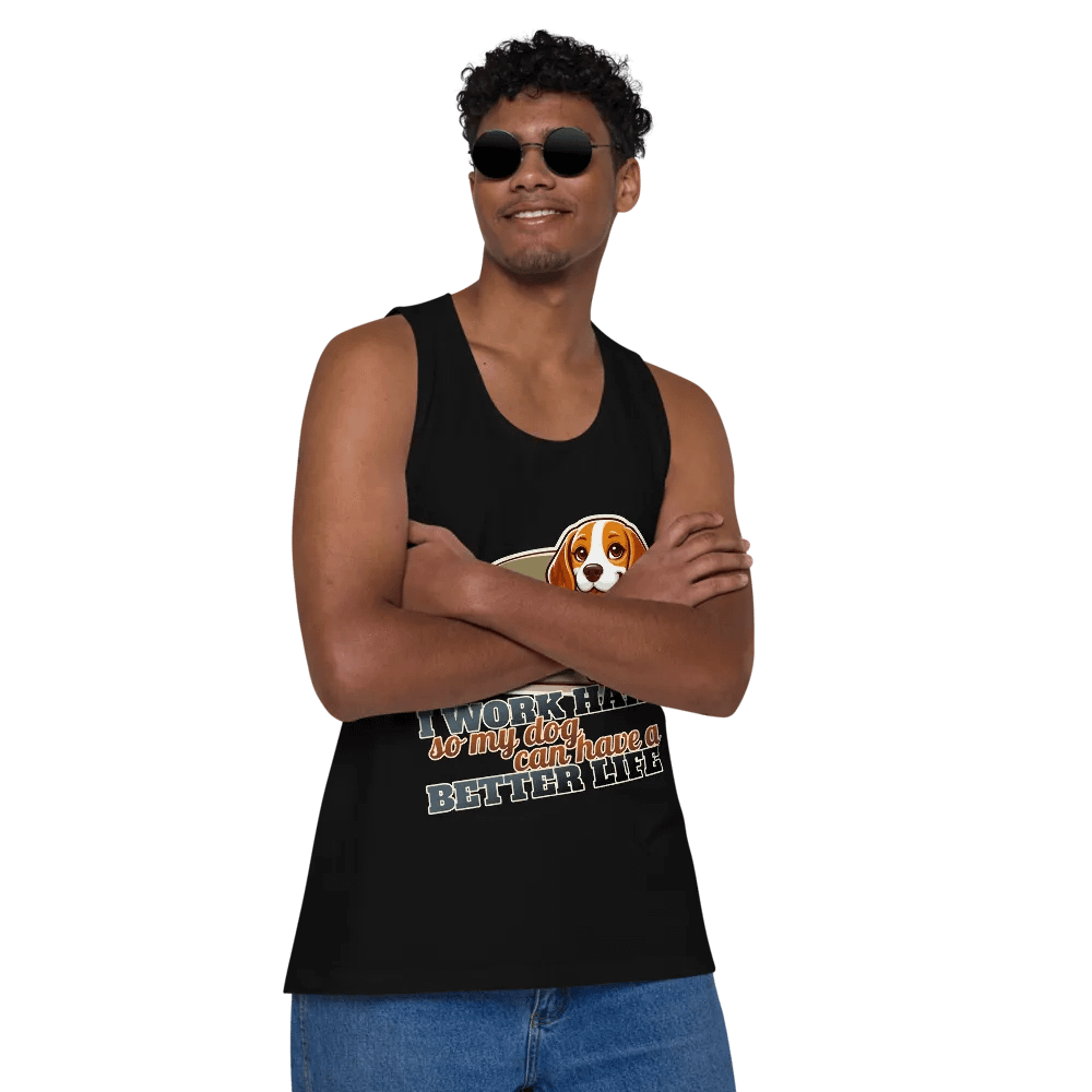 Work Hard - Beagle sofa - Tank top product image (14)
