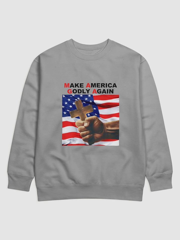MAKE AMERICA GODLY AGAIN LONG SLEEVE SWEATSHIRT product image (5)