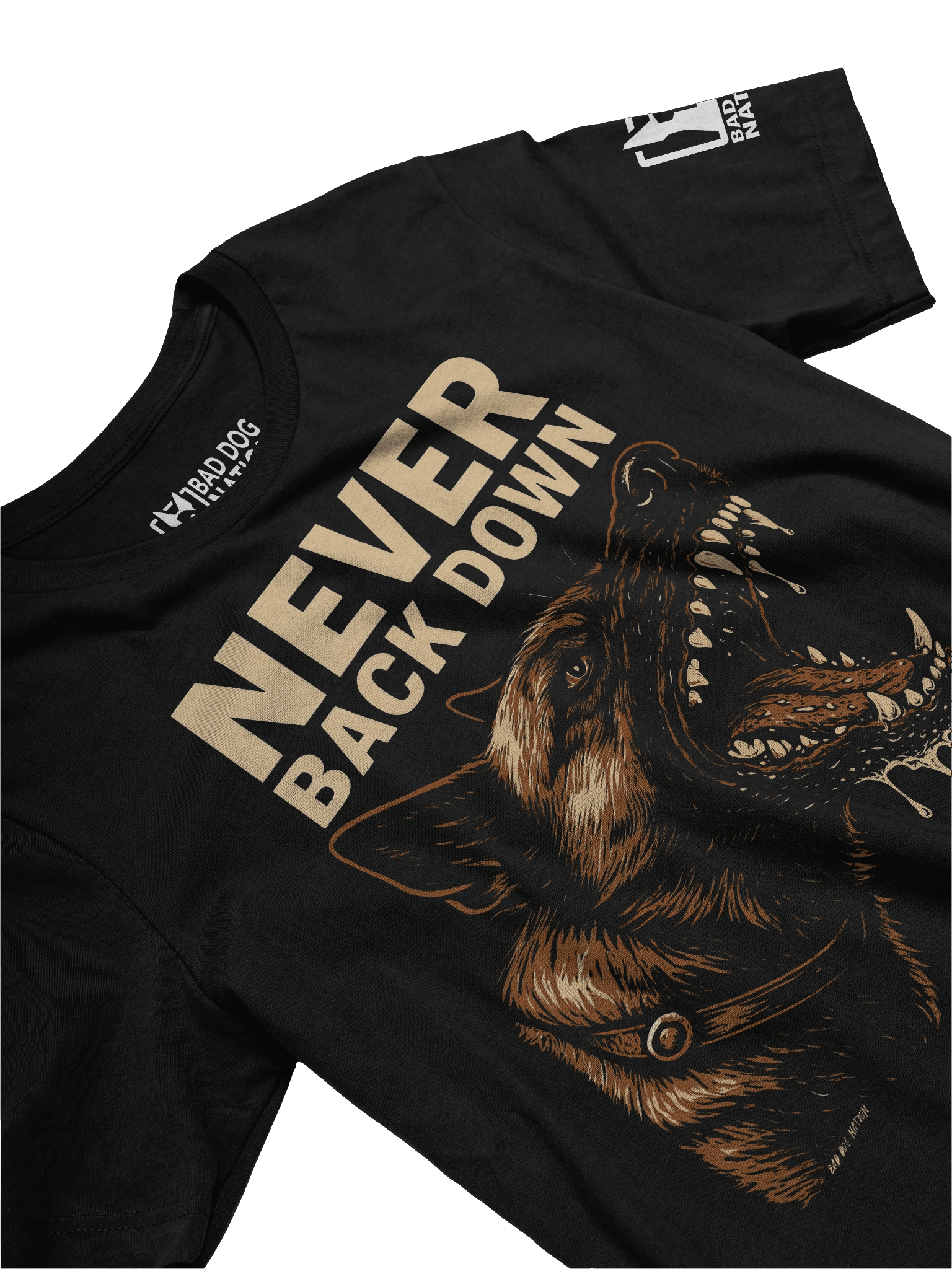 Never Back Down - PREMIUM ADULT UNISEX T-SHIRT ***NEW LARGER PRINT product image (3)