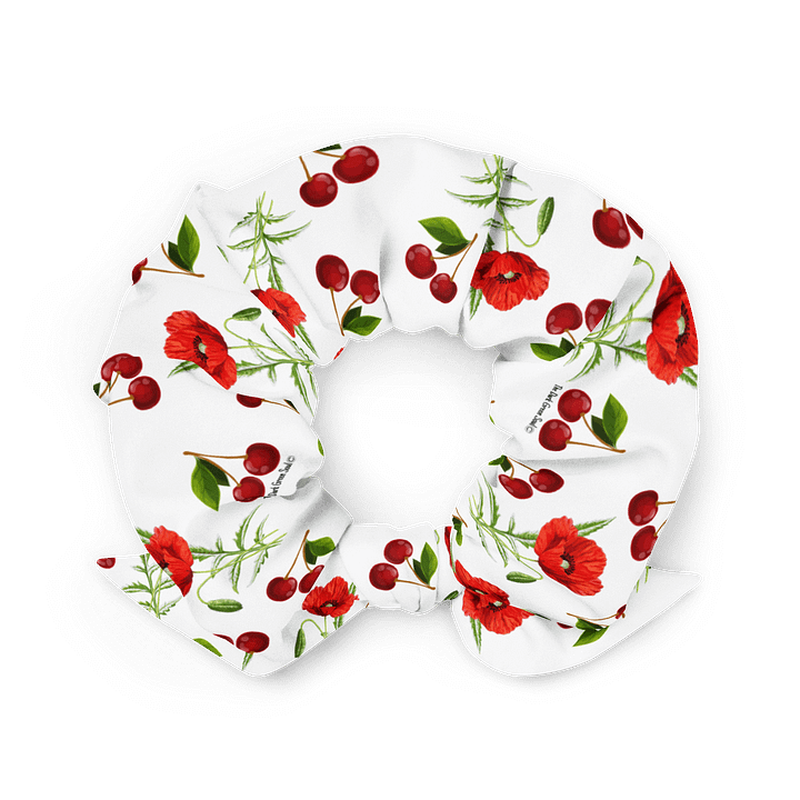 Poppies and Cherries Red and White - Scrunchie product image (2)