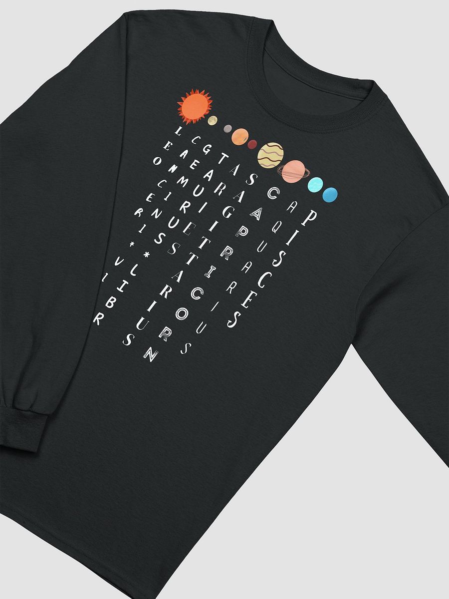 Planet Ruling Signs Long Sleeve Tee, Zodiac Shirt, Astrology gift! All charts Zodiac T-shirt product image (3)