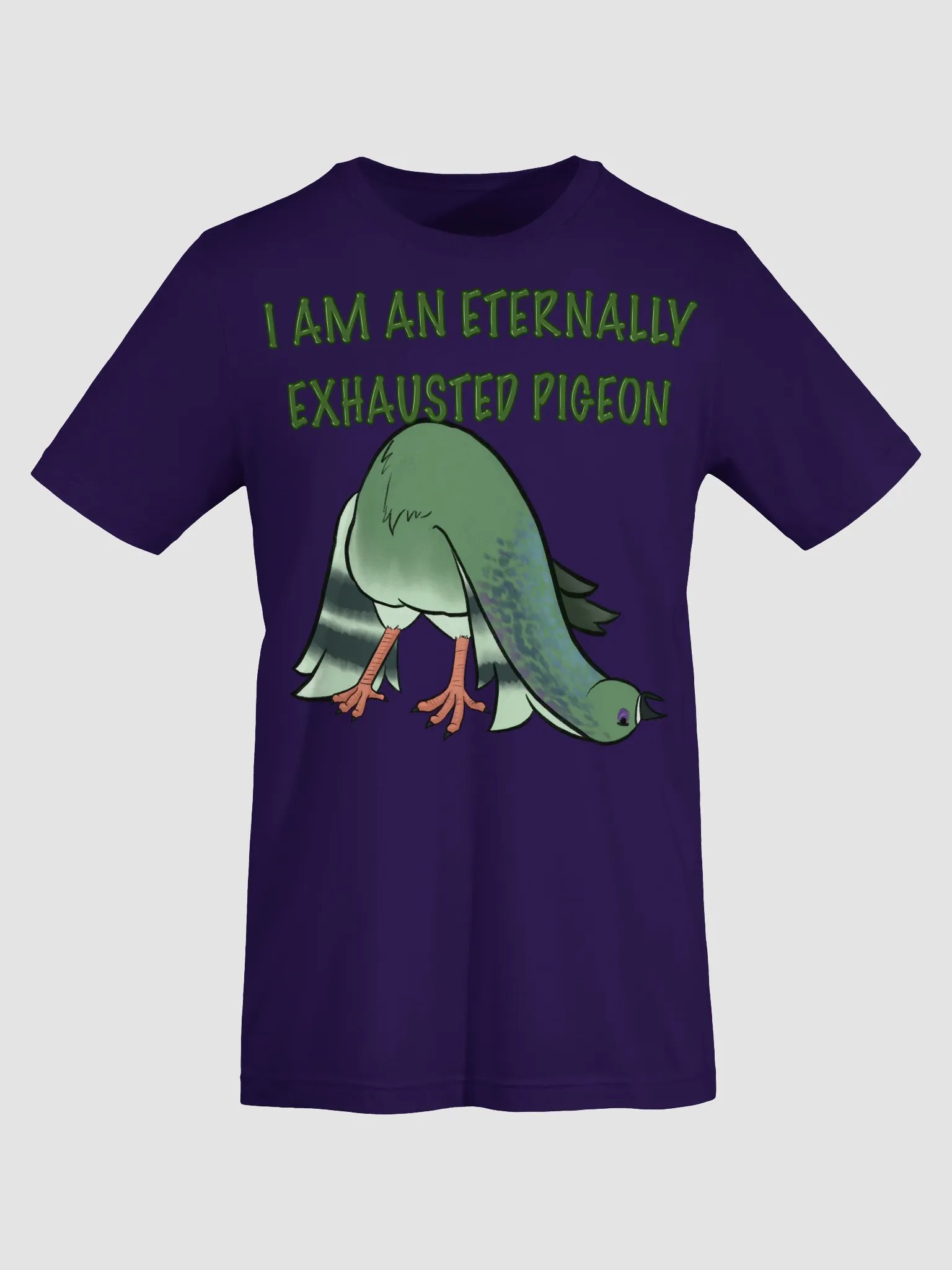 Eternally Exhausted Pigeon Tee product image (52)