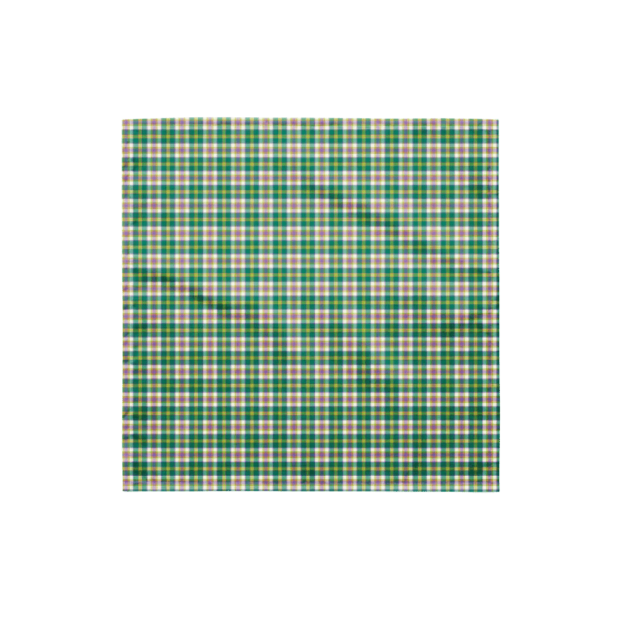 Seafoam and Purple Plaid Bandana product image (4)