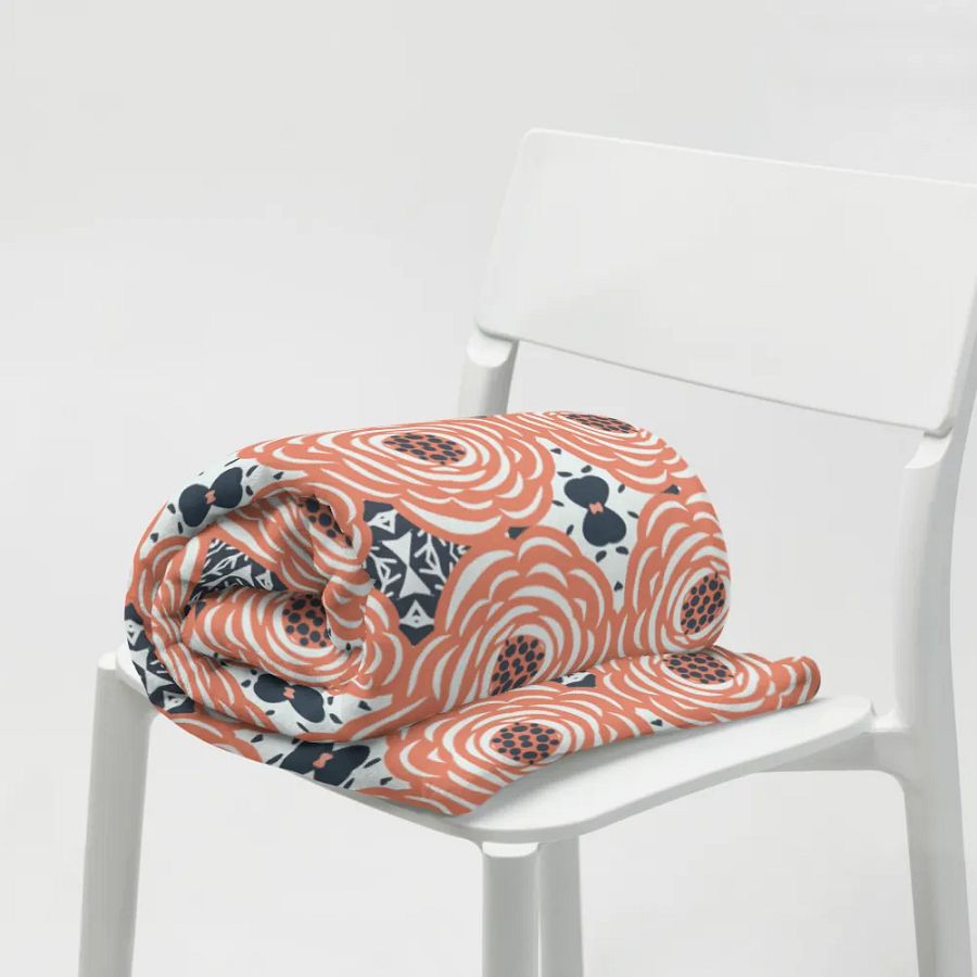Delicate Rose Abstract Blanket product image (7)