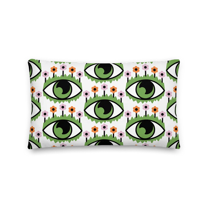 Mystical Eyes and Flowers Premium Pillow product image (2)