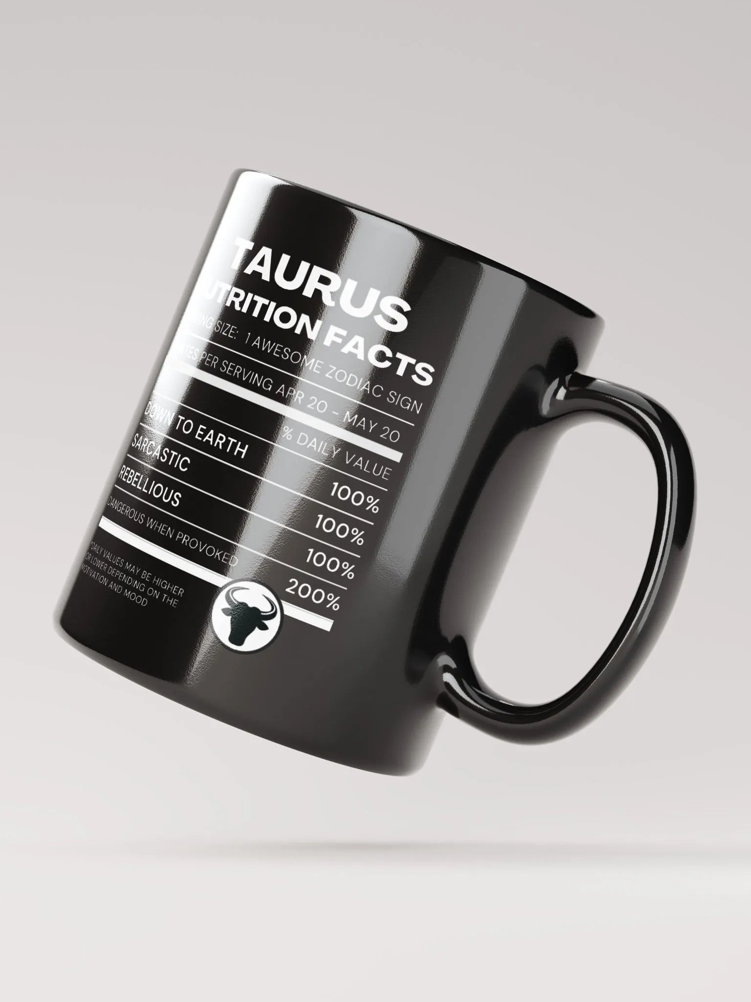 Taurus Nutrition Facts Mug product image (5)