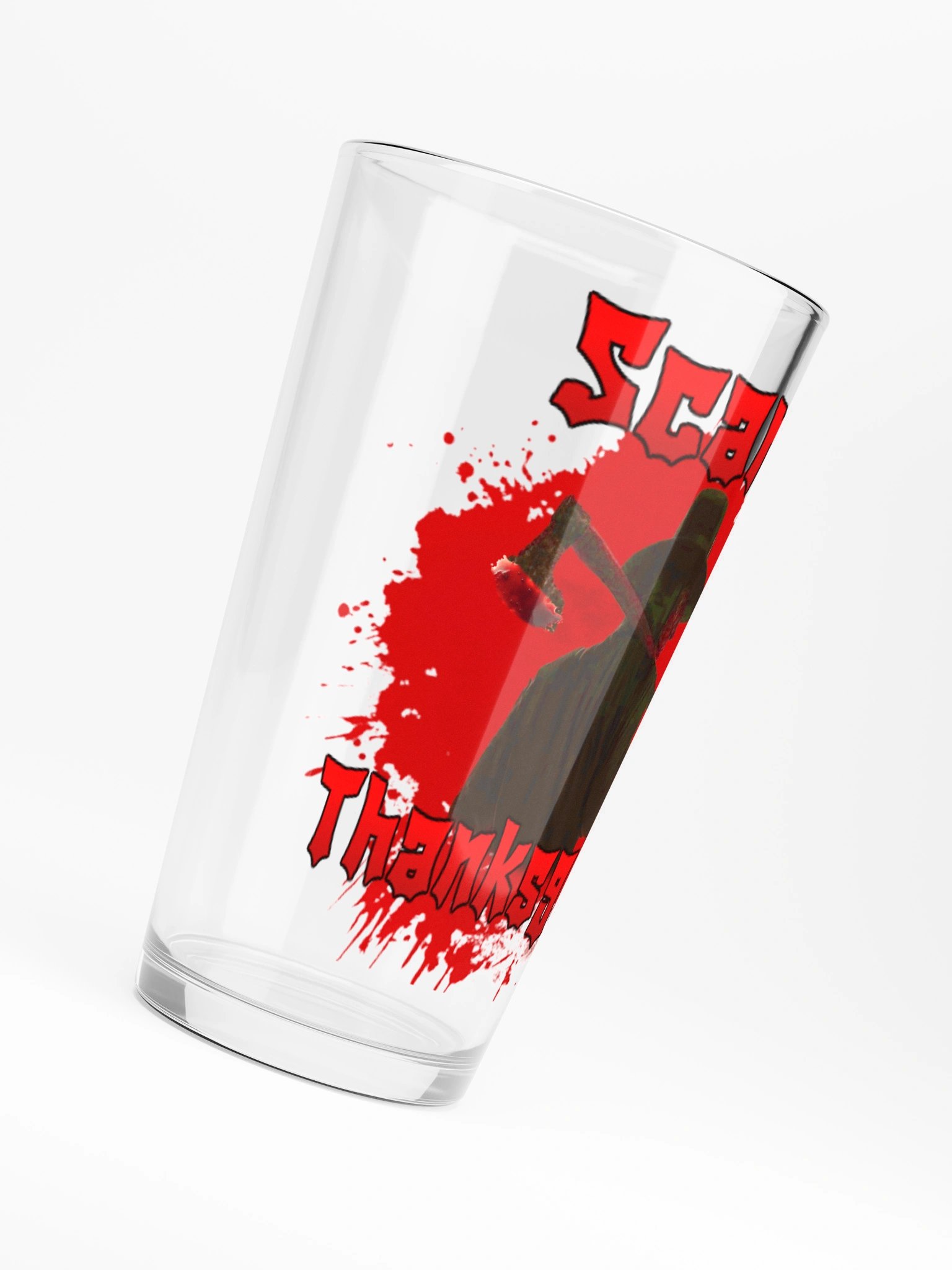 Horror-Themed Scary Thanksgiving Shaker Pint Glass product image (6)