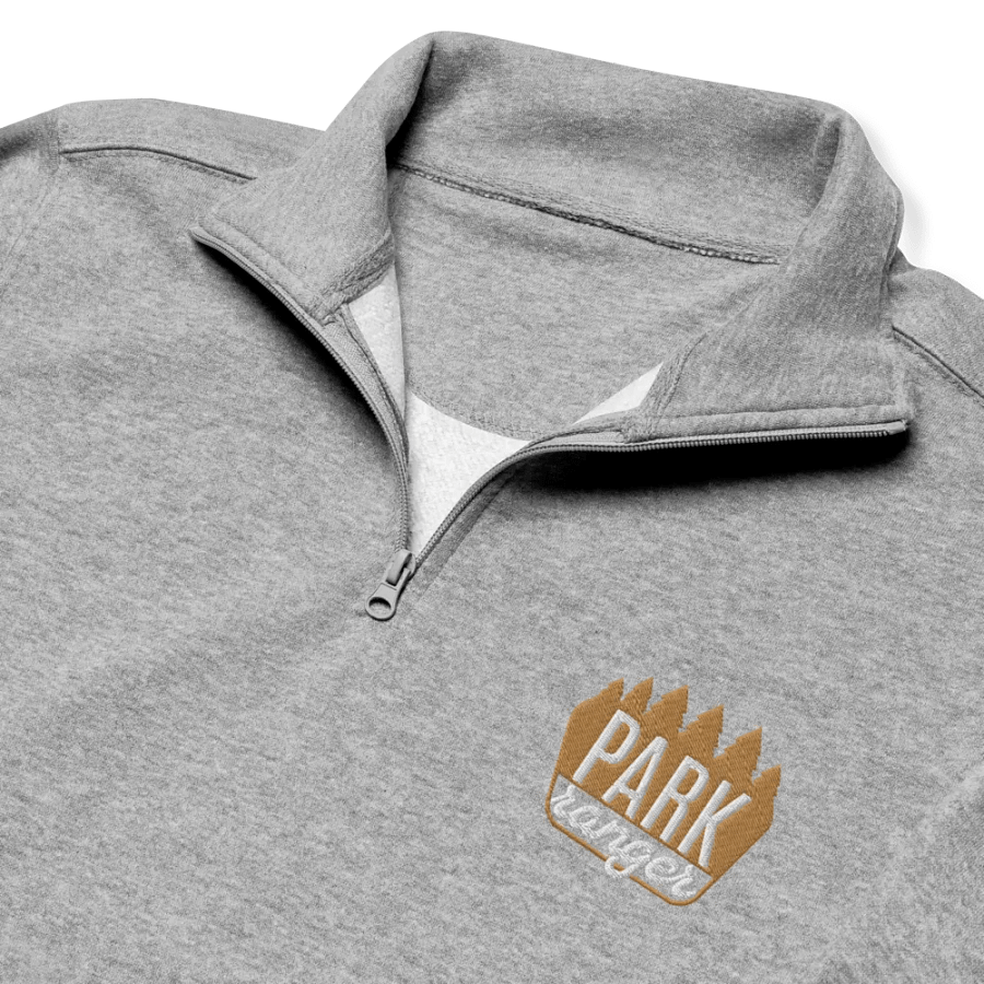 Park Ranger Badge Left Side Embroidery Half Zip product image (12)