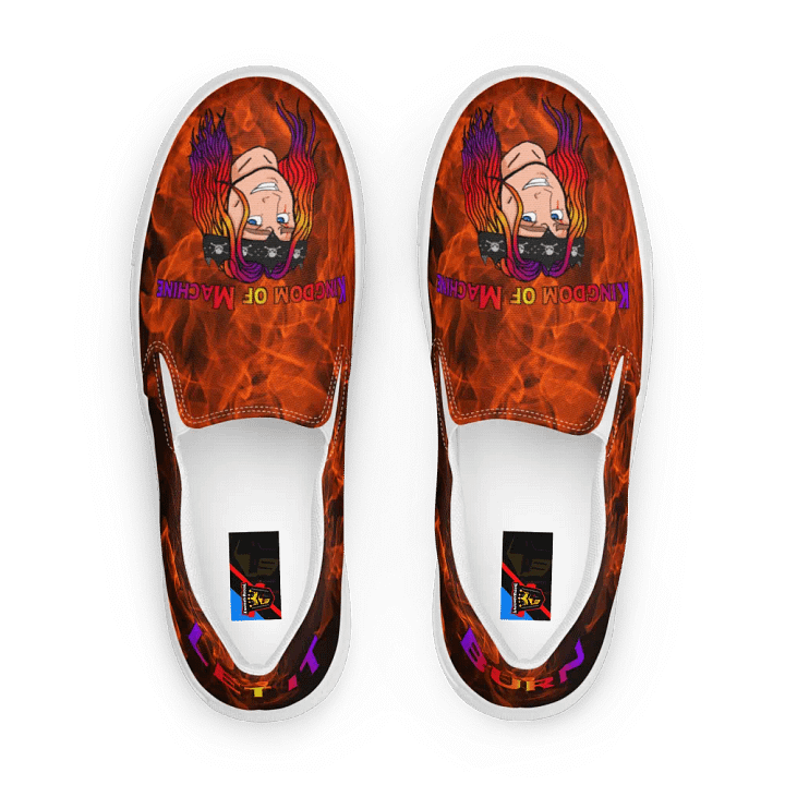 Evil king Women's Slip-On Canvas Shoes product image (1)