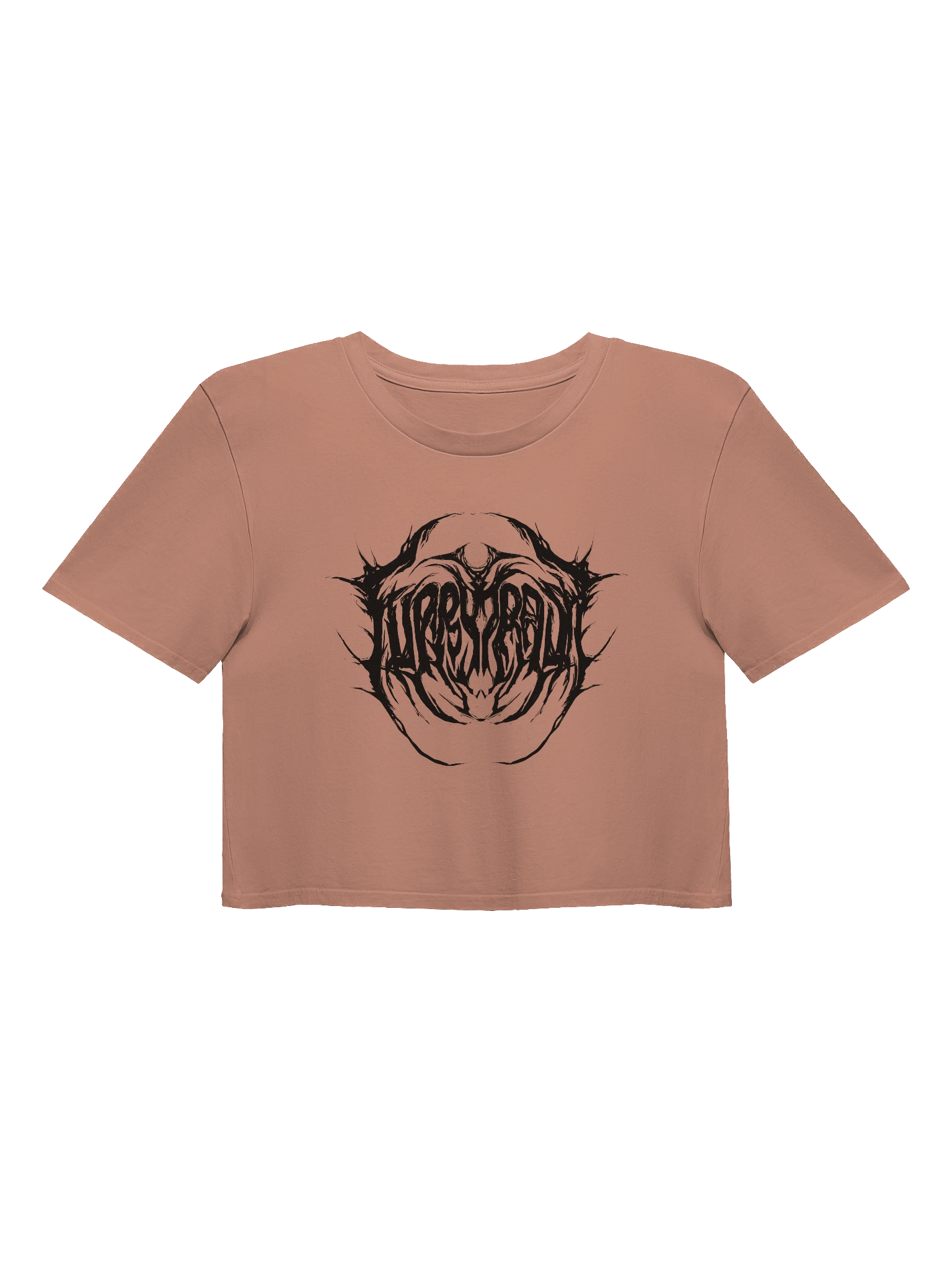 Furry Trash Crop Top – Metal Logo (Black Print) product image (33)