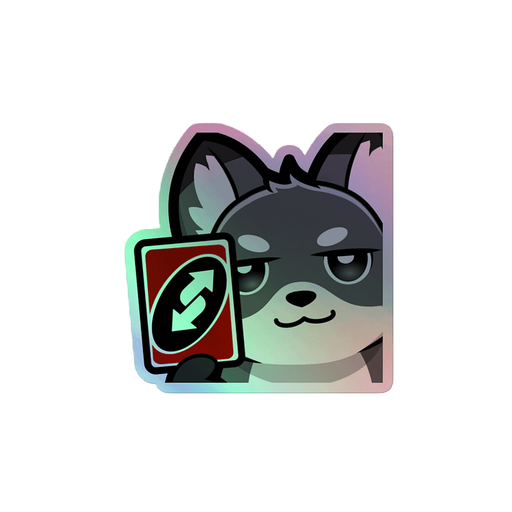 Uno Reverse Holo Sticker product image (2)