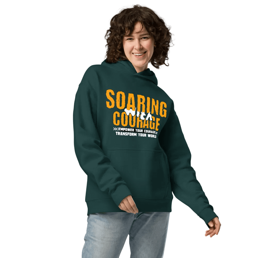 Soaring with courage unisex hoodie product image (5)