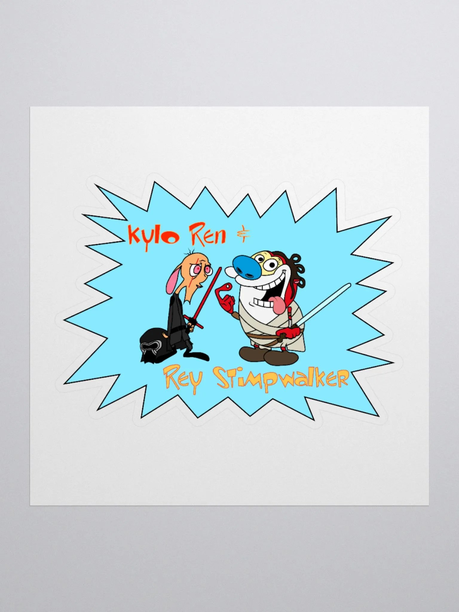 Kylo Ren & Rey Stimpwalker Sticker product image (2)