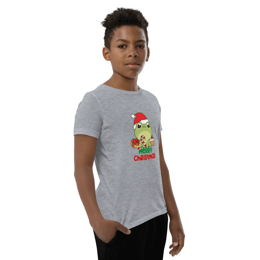 Festive Frog Christmas Youth T-Shirt product image (138)