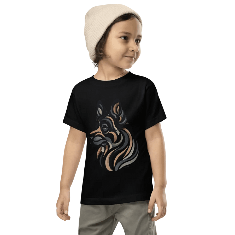 Toddler German Shepherd Abstract Art Tee product image (7)