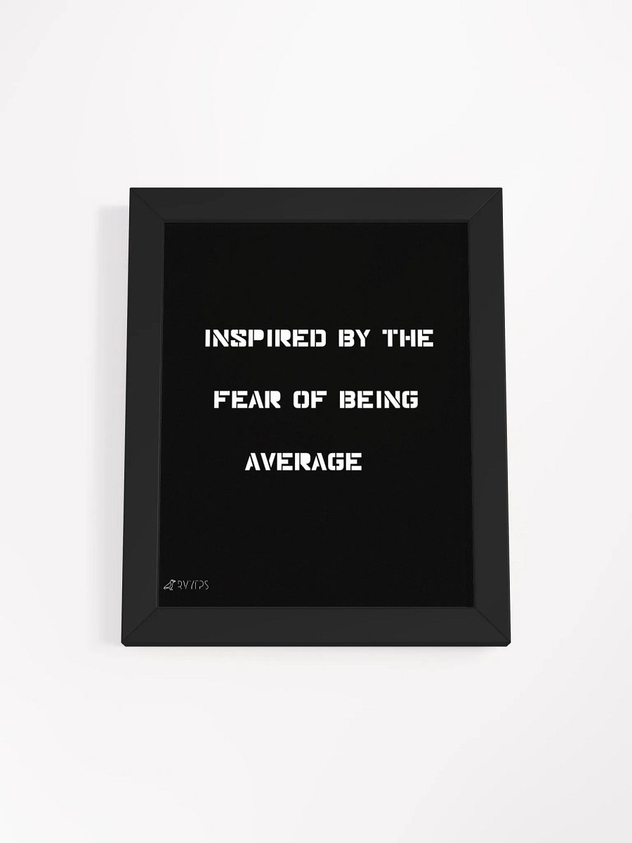fear of being average (Black Frame) product image (3)