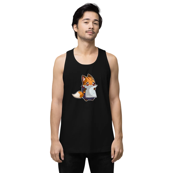 Tots the Fox Reading Tank Top 🏆 product image (1)
