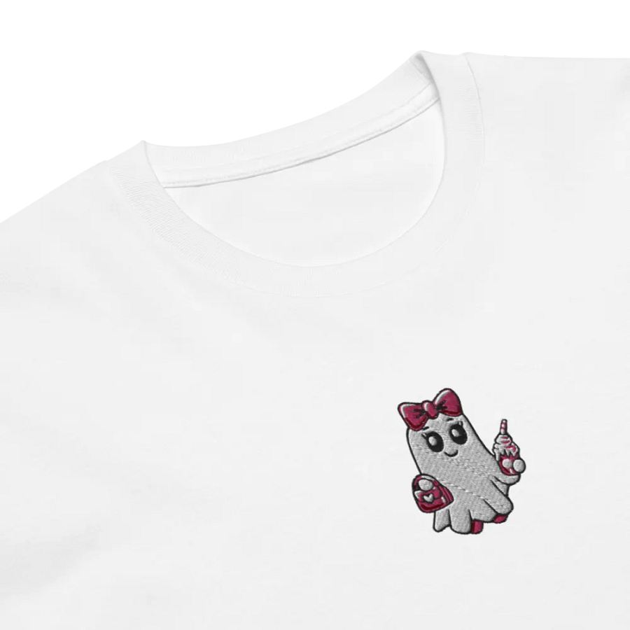Cute Ghost Embroidered Premium Cotton Regular Fit T-Shirt product image (3)