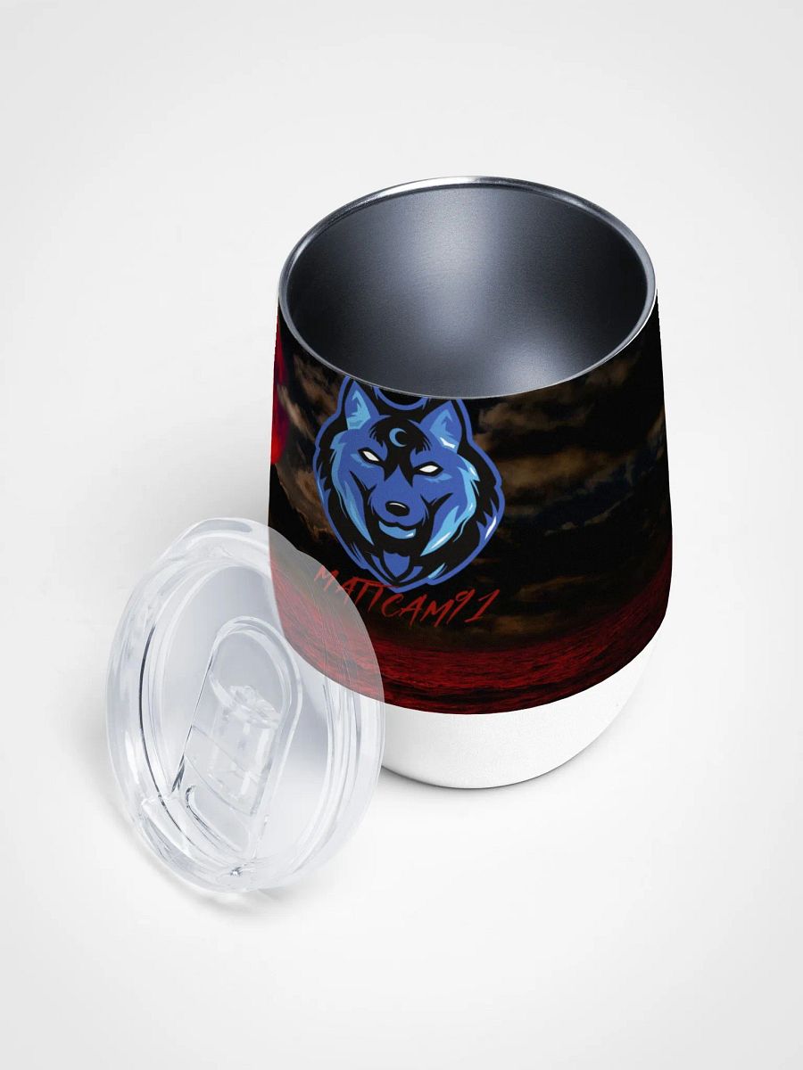 Blood Moon Wolf Wine Tumbler product image (3)