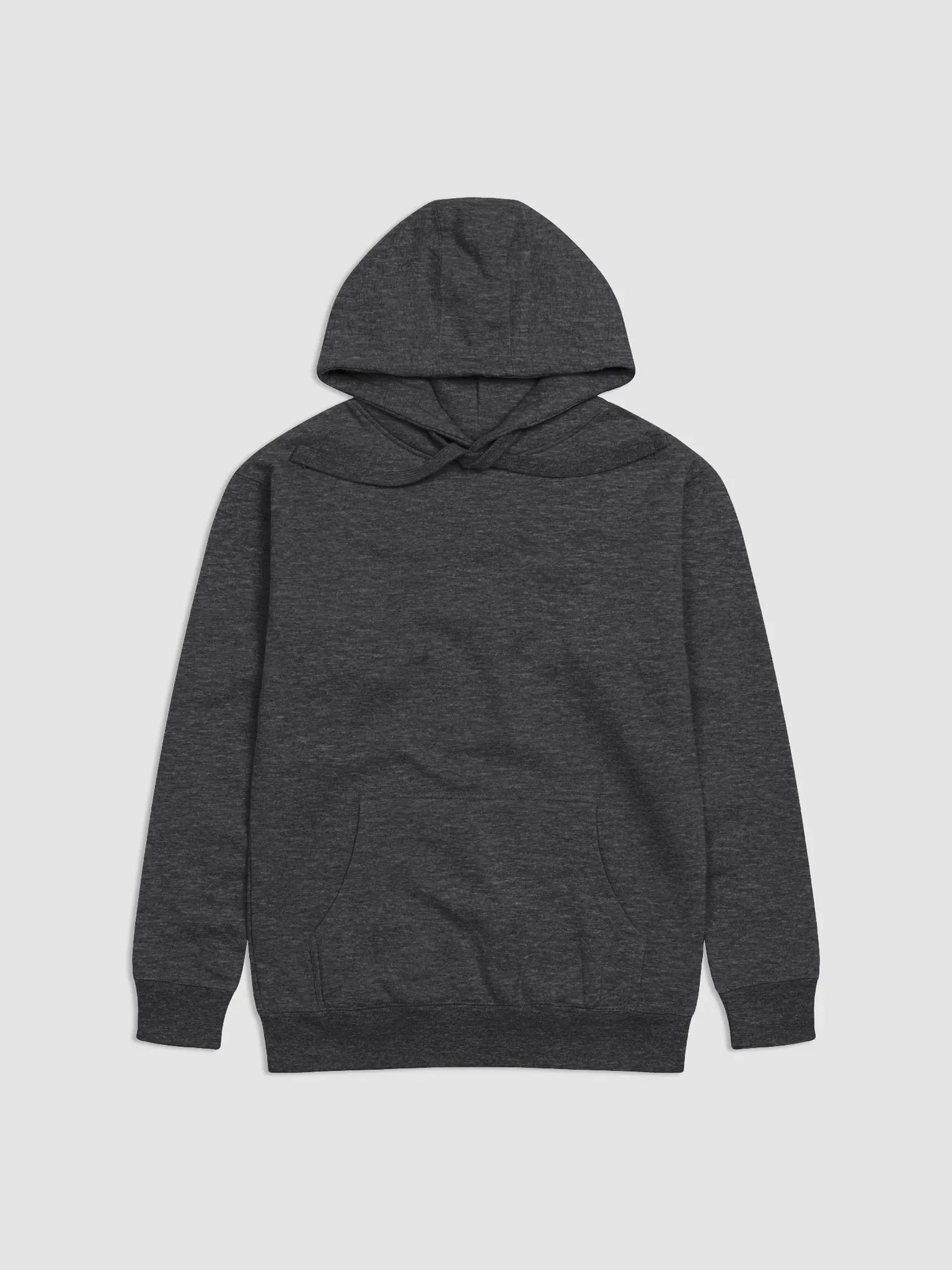 Plain Color Charcoal Heather Hoodie product image (5)
