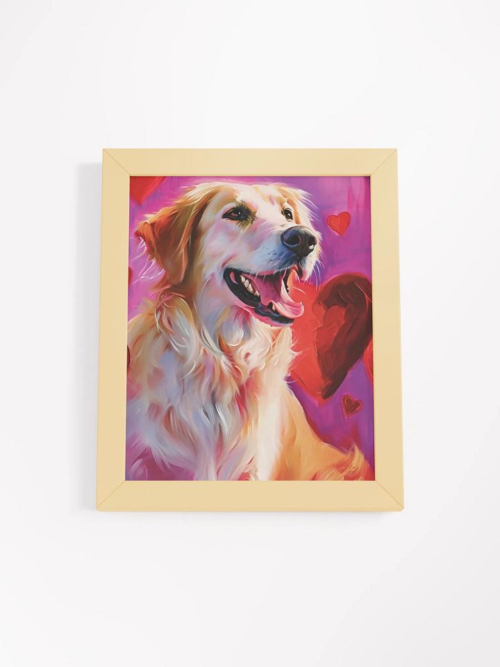 Radiant Retriever Love - Framed Matte Poster product image (2)