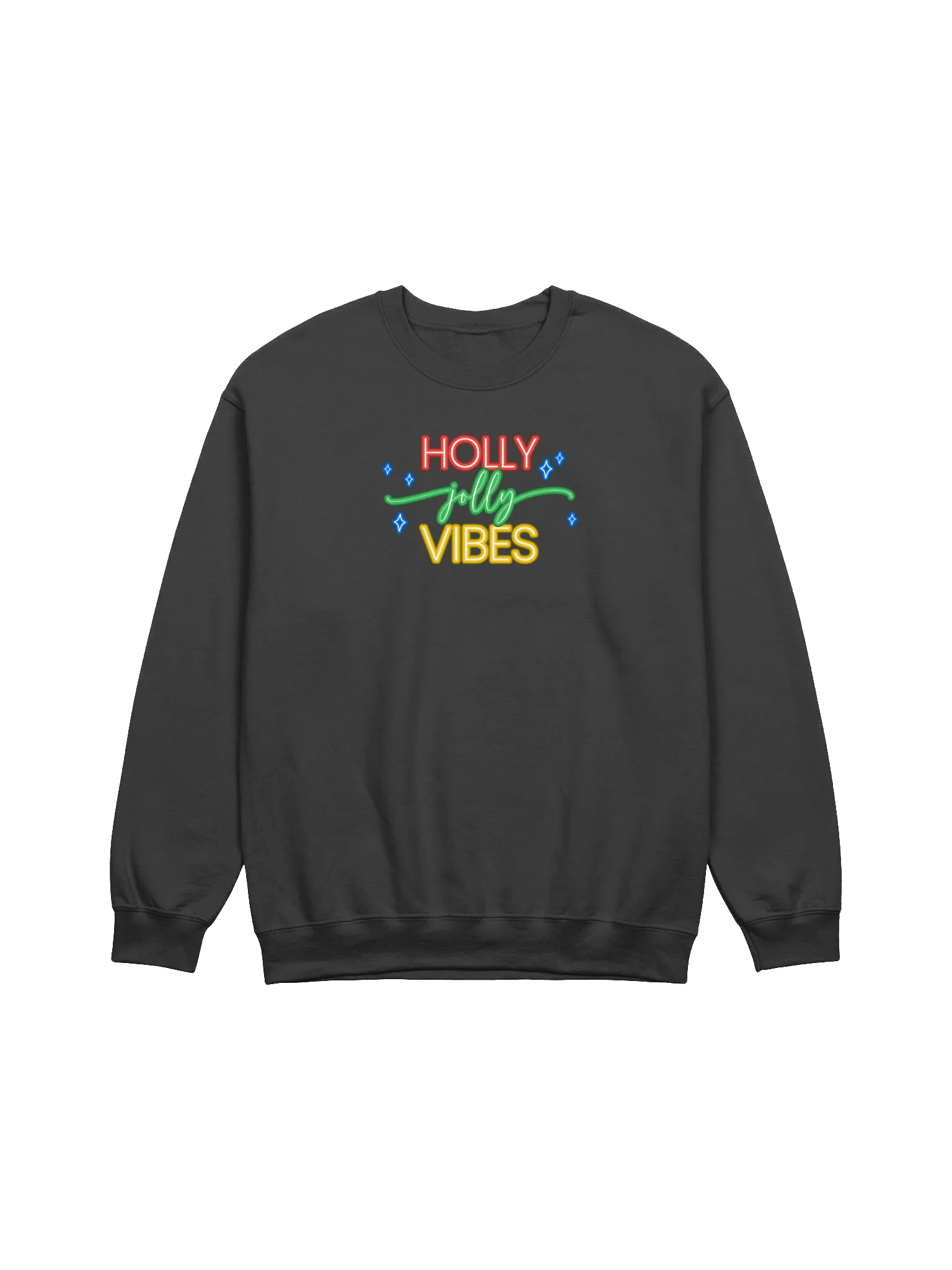 Neon Holly Jolly Vibes Sweatshirt 3541 product image (1)