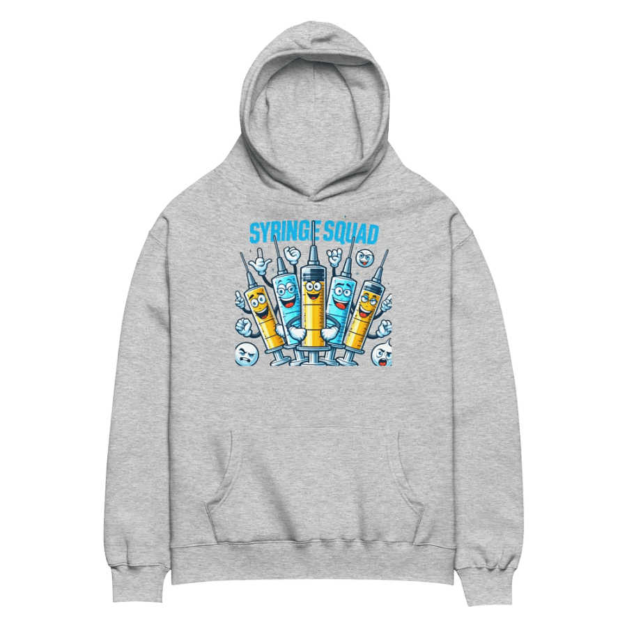 Syringe Squad Cartoon Oversized Hoodie product image (22)