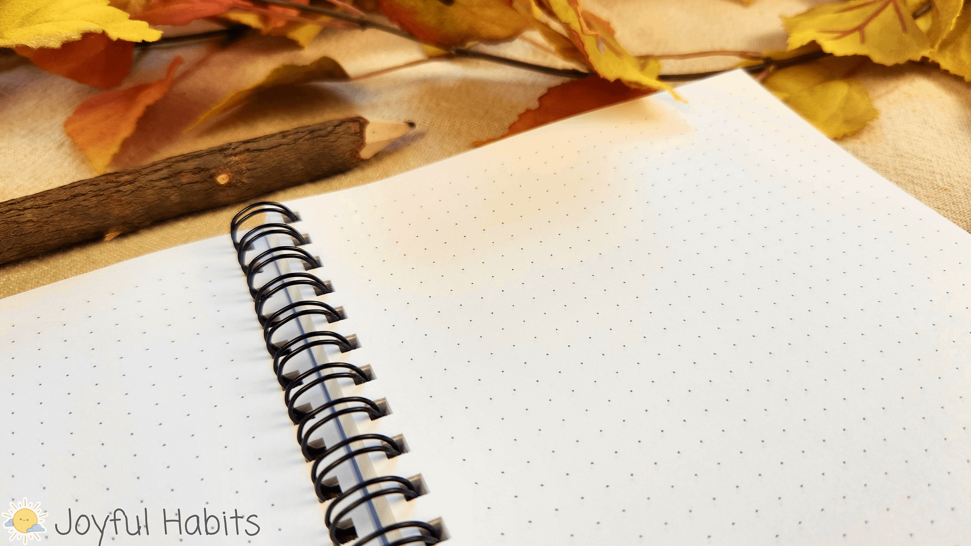 Autumn Daydreams Spiral Notebook/Journal (Cream) product image (4)