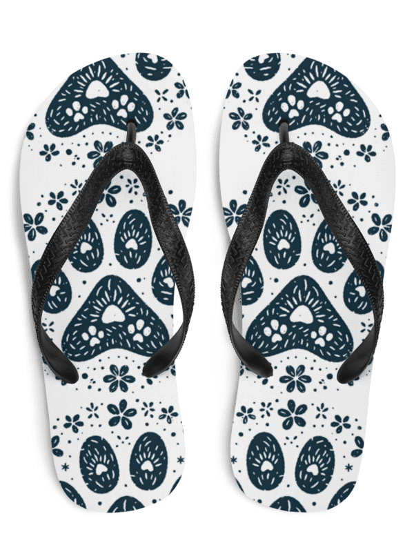 Paw Prints Flip Flops product image (1)