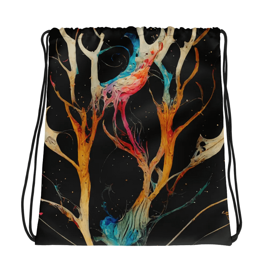 Fantasy Branches All-Over Drawstring Bag product image (1)