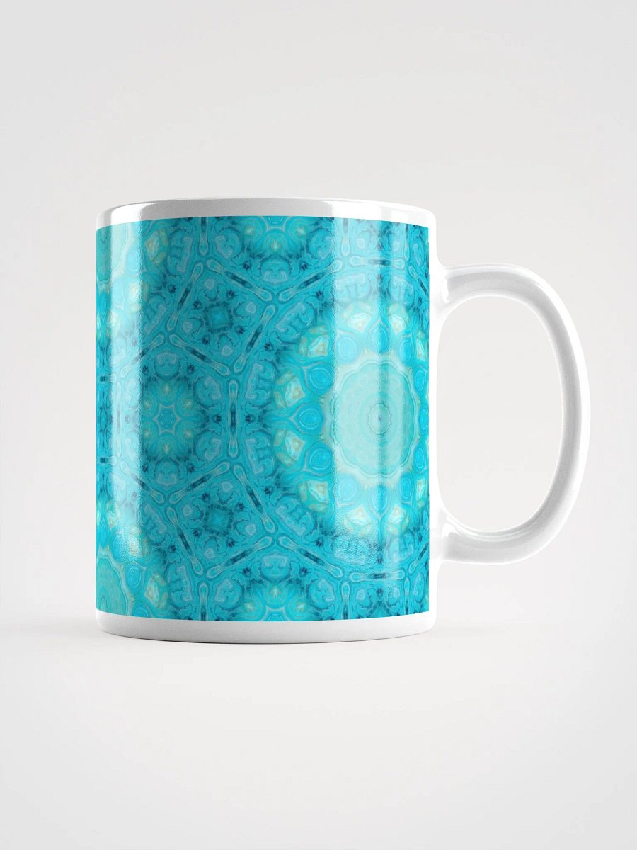 Ethereal light blue circles mug product image (2)