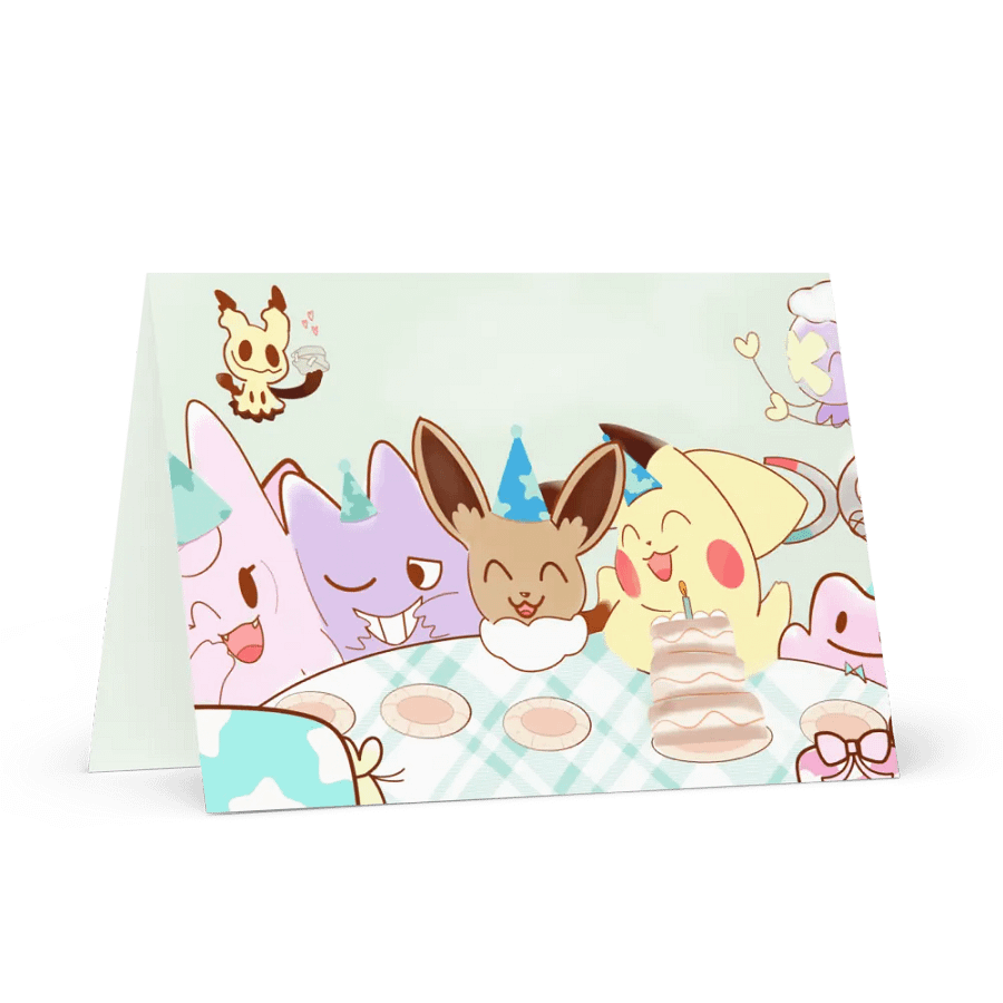 Pokemon Birthday Card - Blank Inside product image (1)