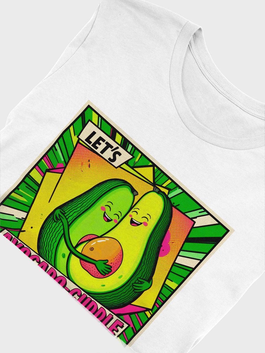 Avocado Cuddle Unisex Tee, Let's Avocado T-Shirt, Cute Food Shirt, Avocado Lover Gift, Foodie Shirt, Funny Graphic Tee product image (5)