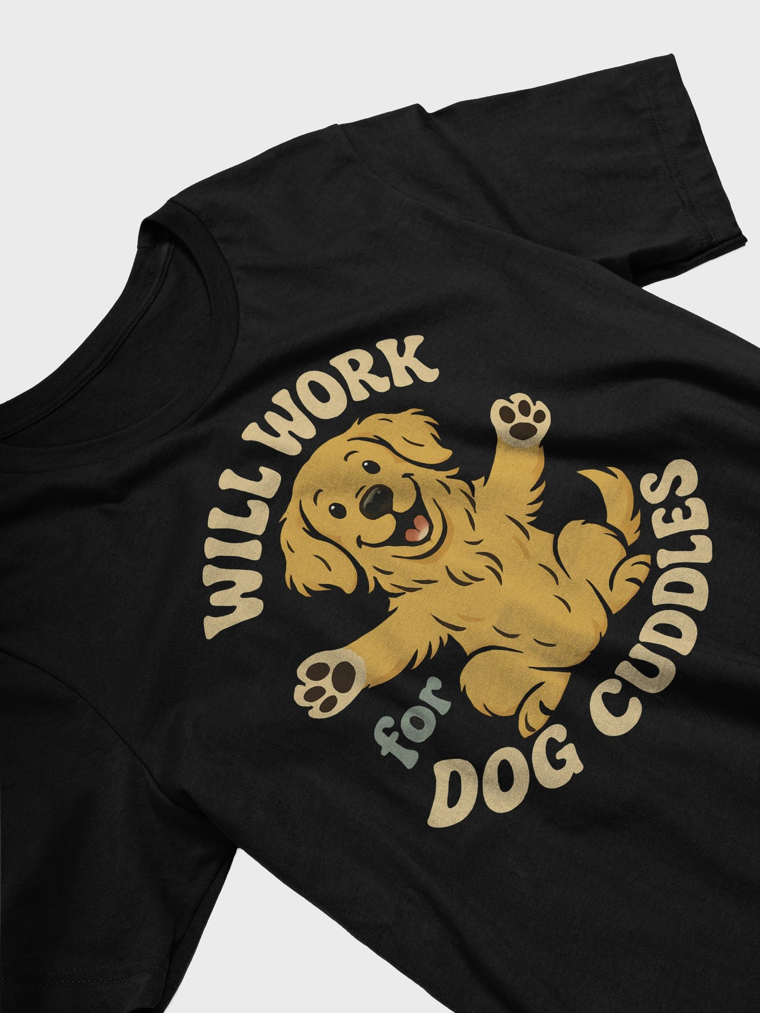 Dog Cuddles Work T-Shirt product image (3)