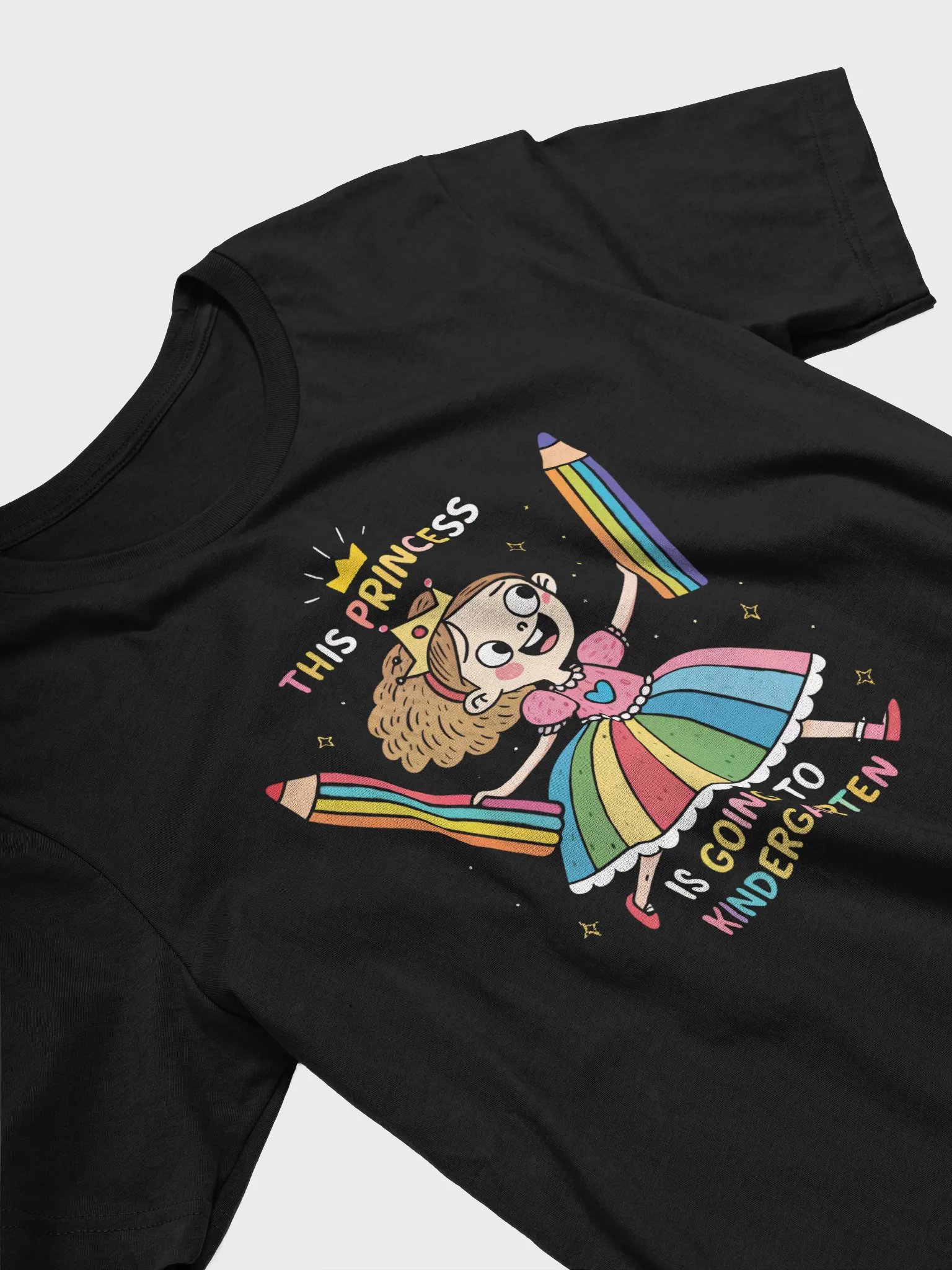 This Princess Is Going To Kindergarten T-Shirt – Cute Back to School Shirt for Girls, First Day of Kindergarten Outfit product image (3)