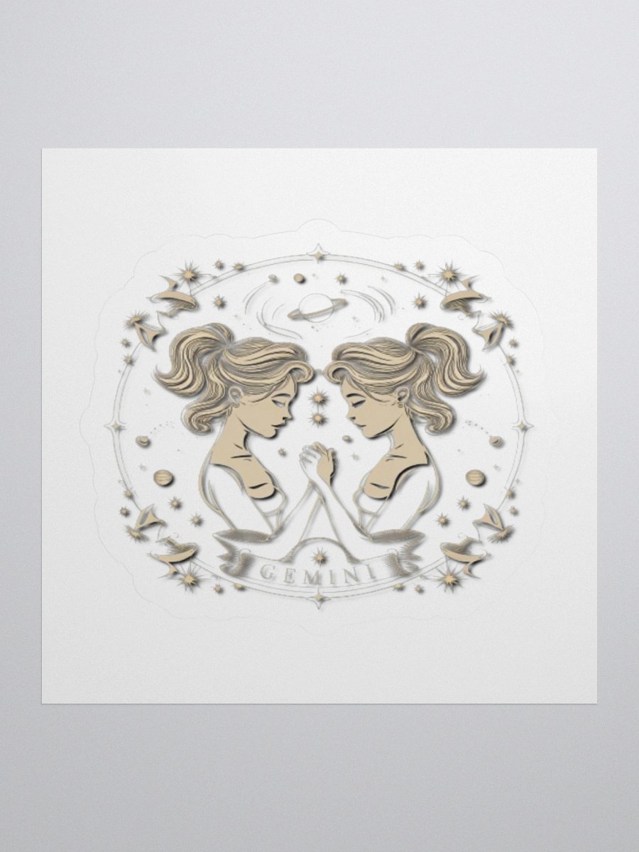 Gemini Celestial Kiss-Cut Sticker product image (1)