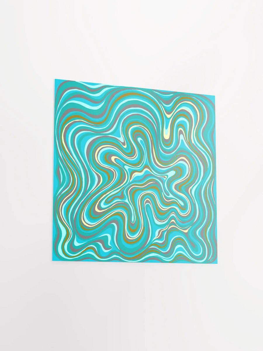 Flowing Waves Enhanced Matte Poster - Stone No. 2 product image (3)