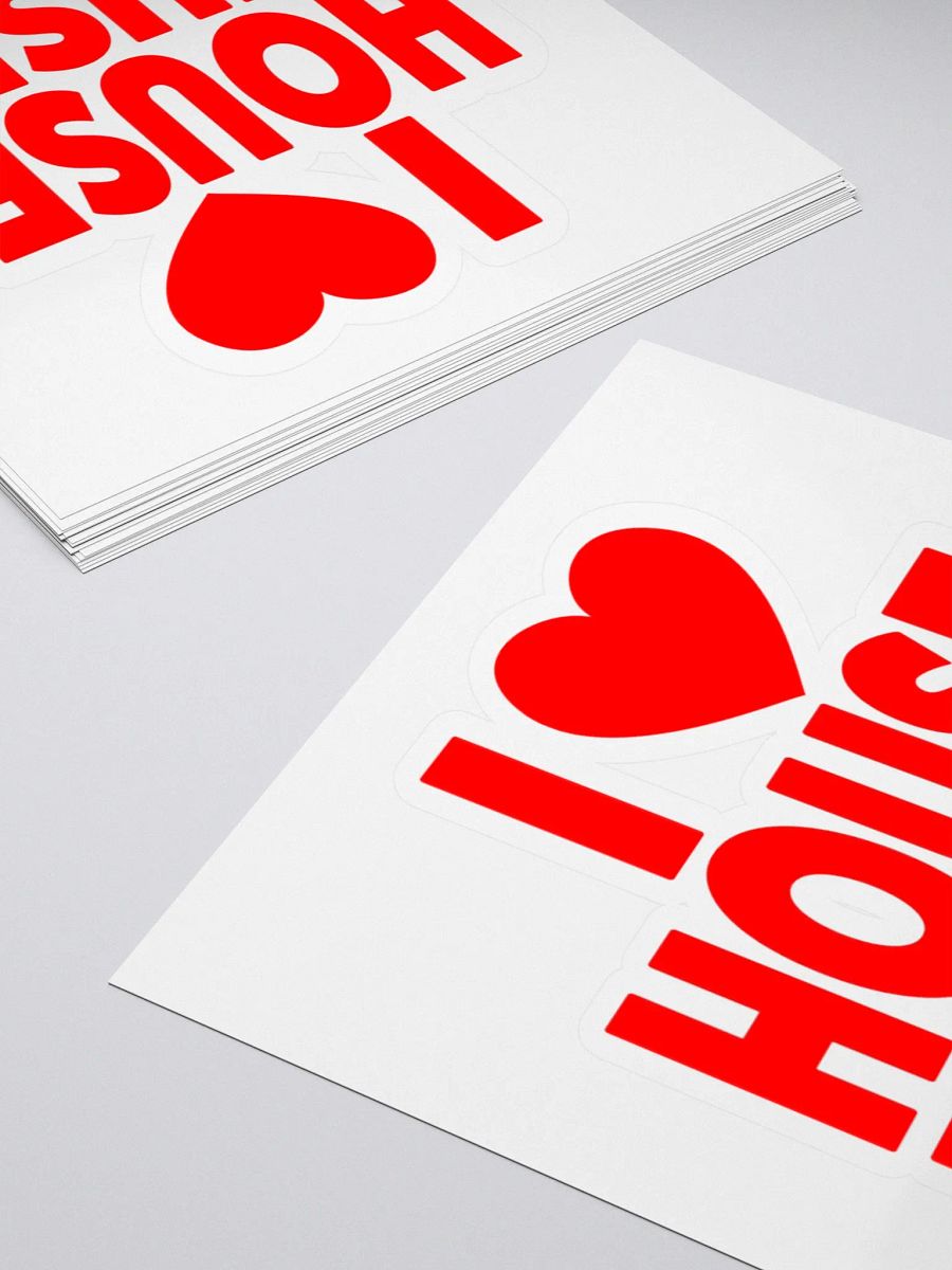 I Love House Music Vinyl Stickers product image (4)