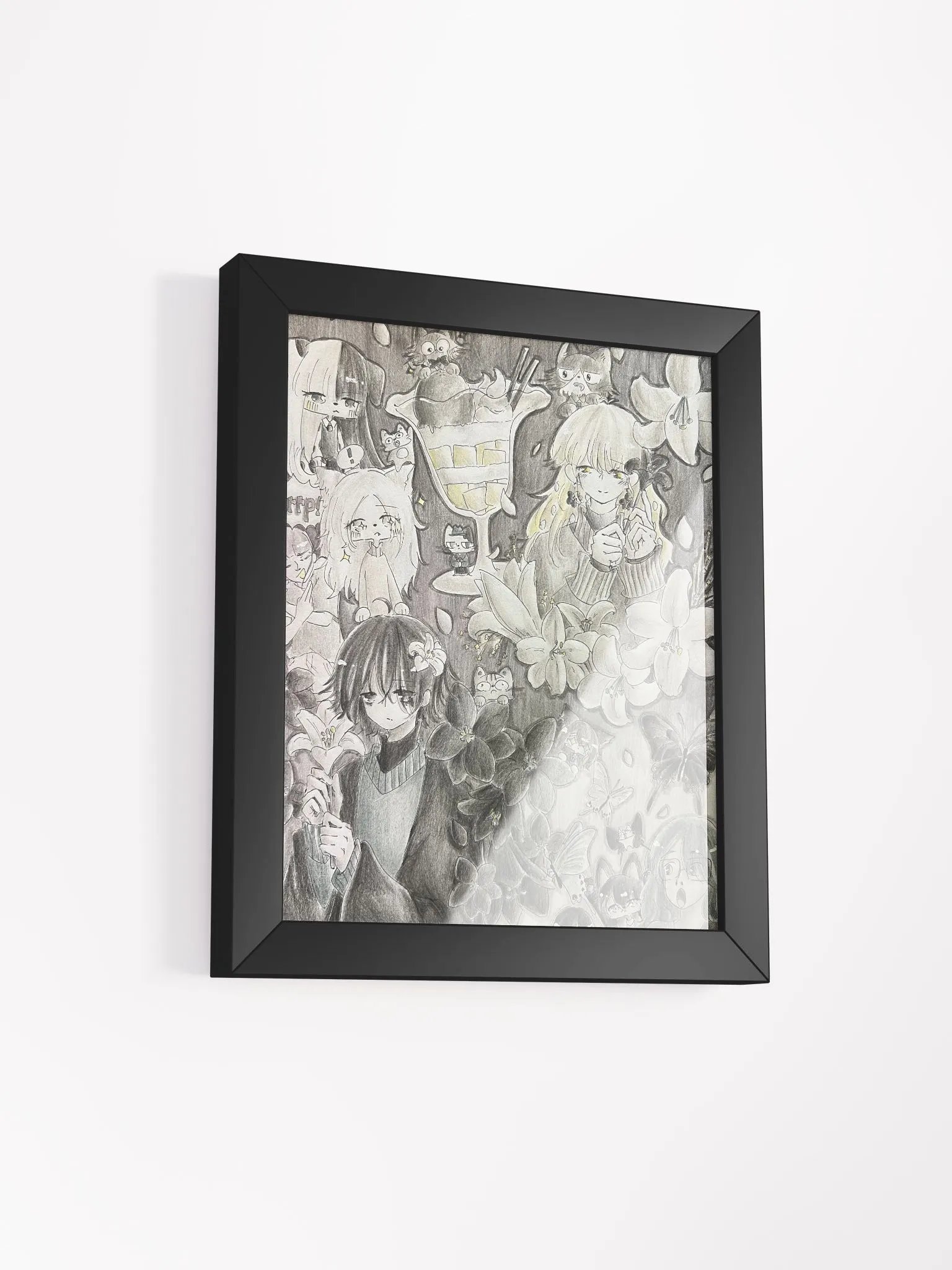 Black, Grey, and White - Framed Matte Poster product image (9)