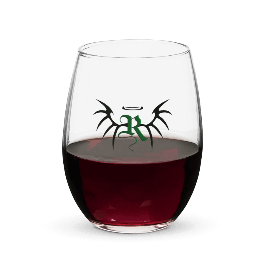 RafaZafar Logo Stemless Wineglass (green) product image (5)