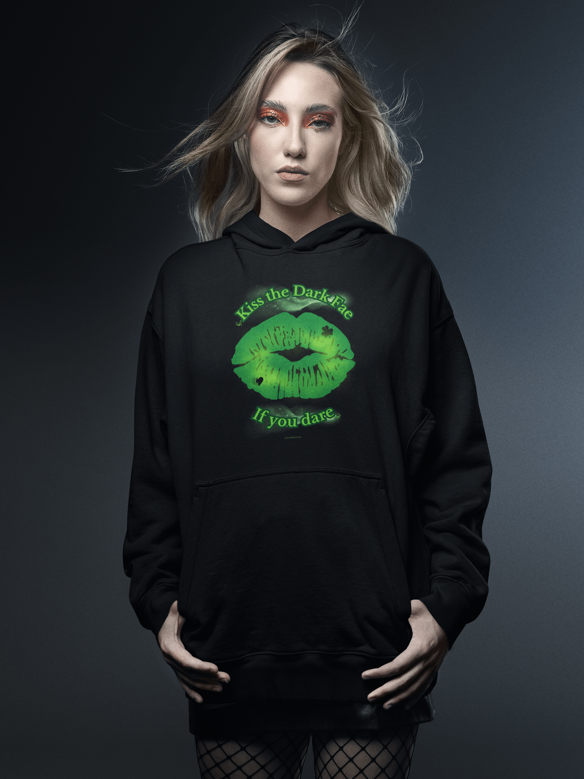 Kiss the Dark Fae… If You Dare Hoodie. product image (1)