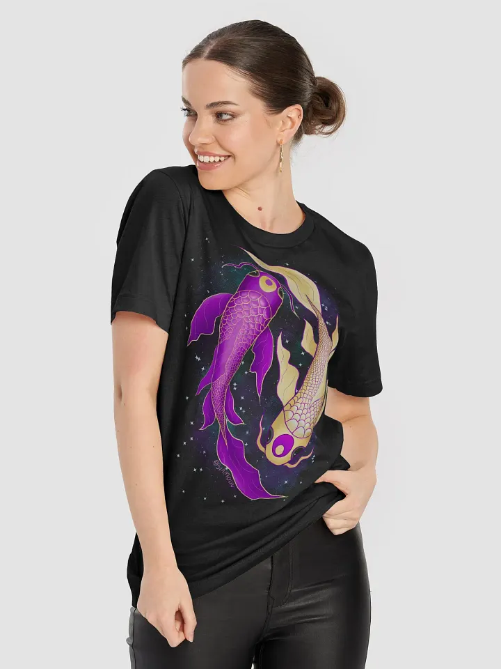 Moonie Koi tee shirt! Black or Navy Unisex product image (2)
