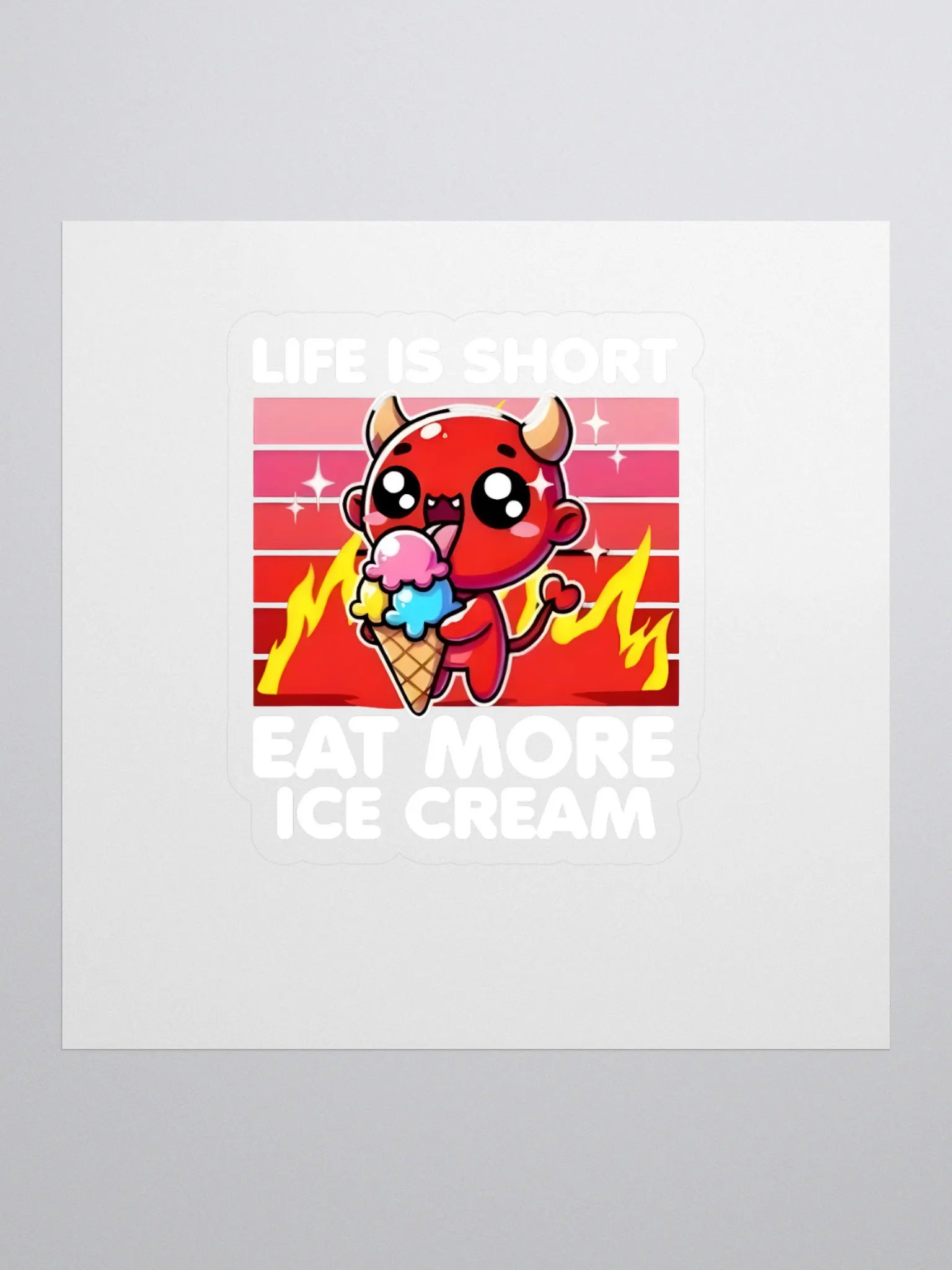 Devilish Ice Cream Delight Stickers product image (4)
