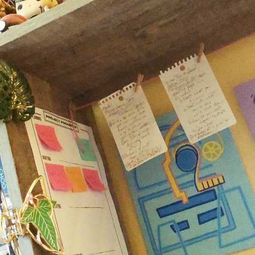 Feeling like a genius. I know it’s a small thing, but I’m glad it worked out. Used some scrap yarn and have it stuck in the p...